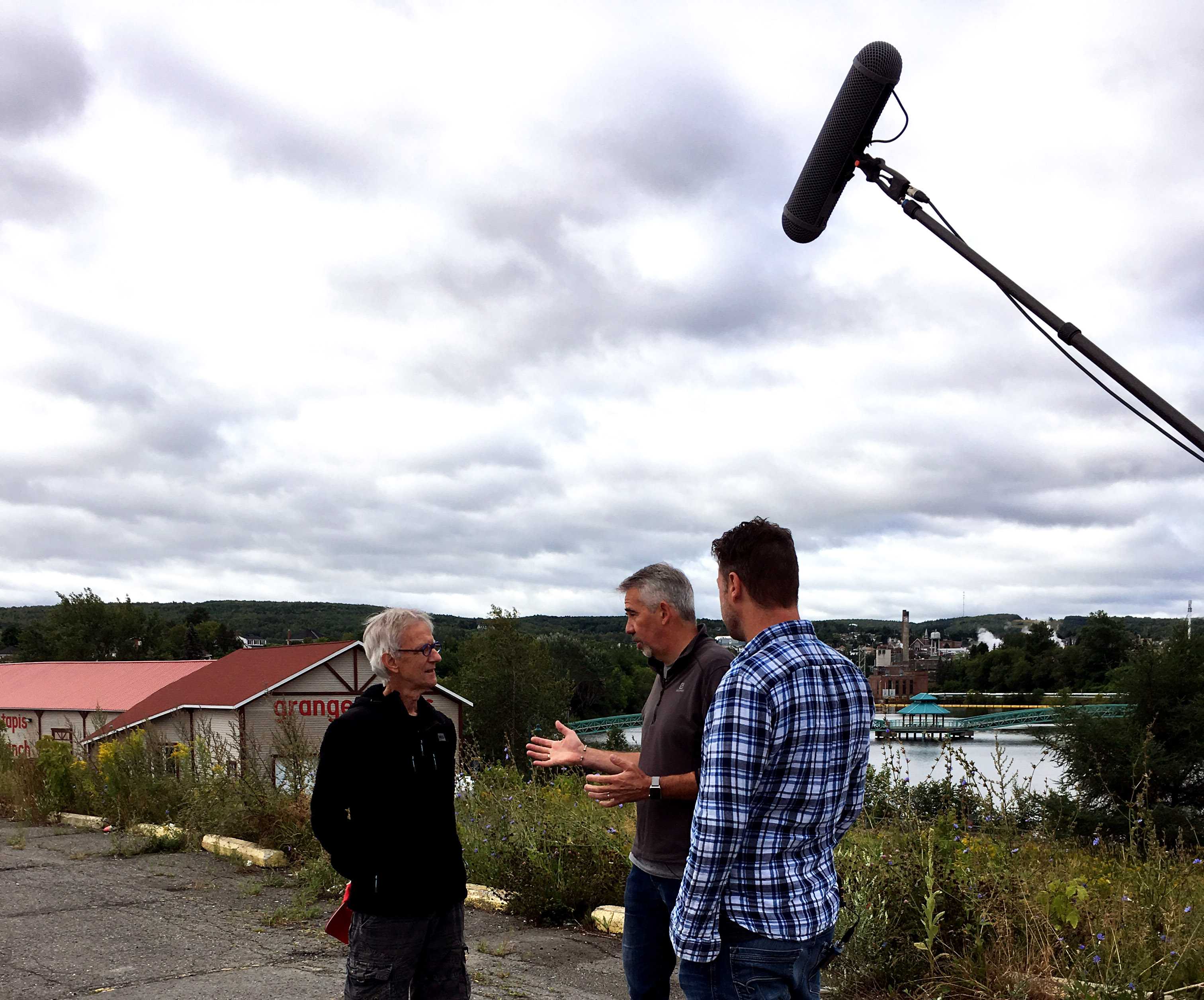 Cyrille Simard, Jean-Yves Fréchette et Carl Lacharité à Edmundston
